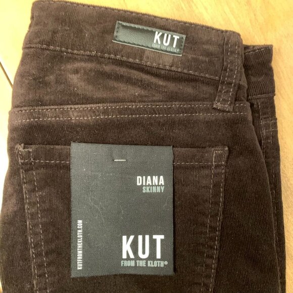 NWT Kut from the Kloth Diana Relaxed Fit Skinny Jean Size 2 Brown - Picture 4 of 12